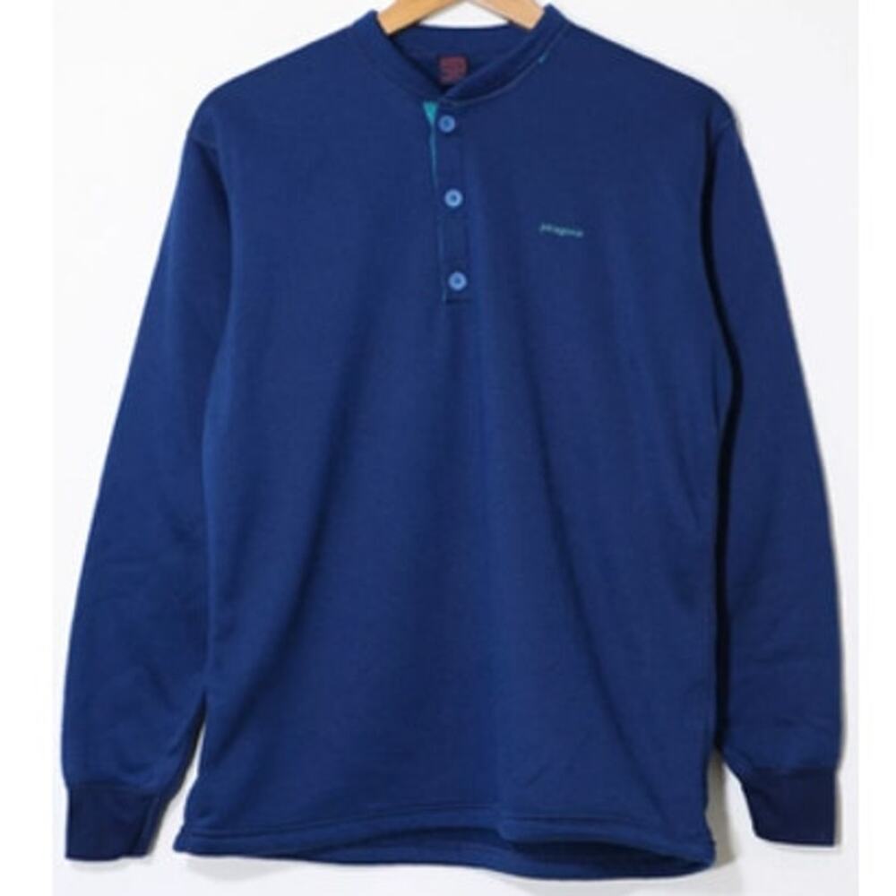 Vintage Patagonia Capeline Henley Fleece Sweatshirt M